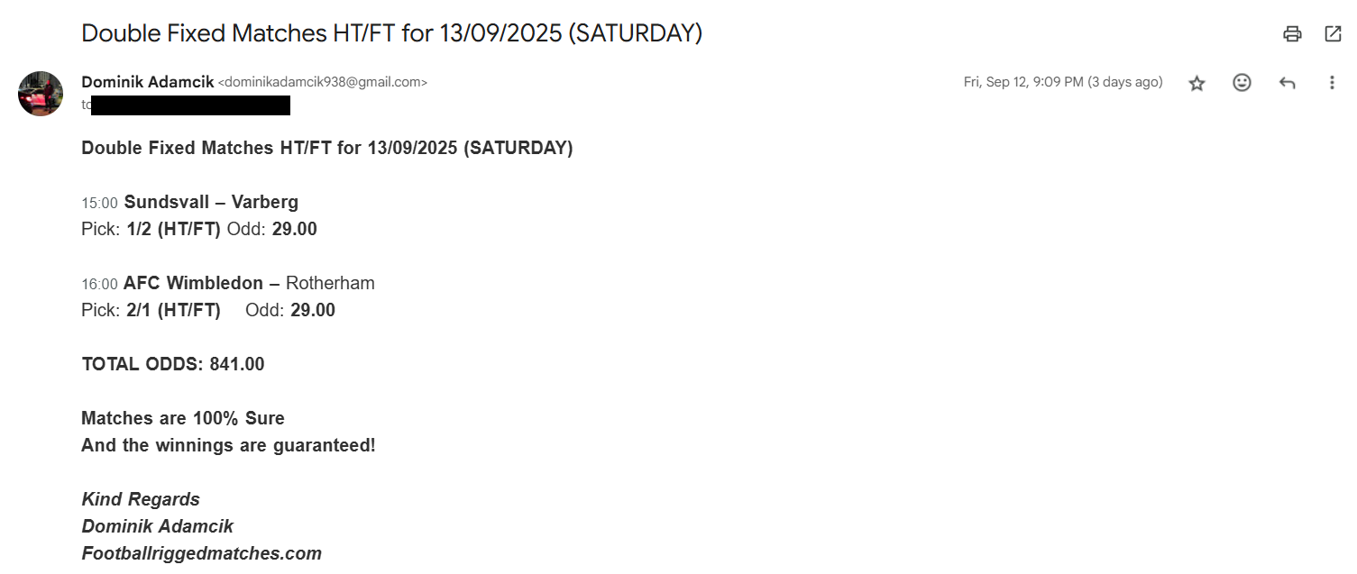 Fixed HT FT Matches Weekly