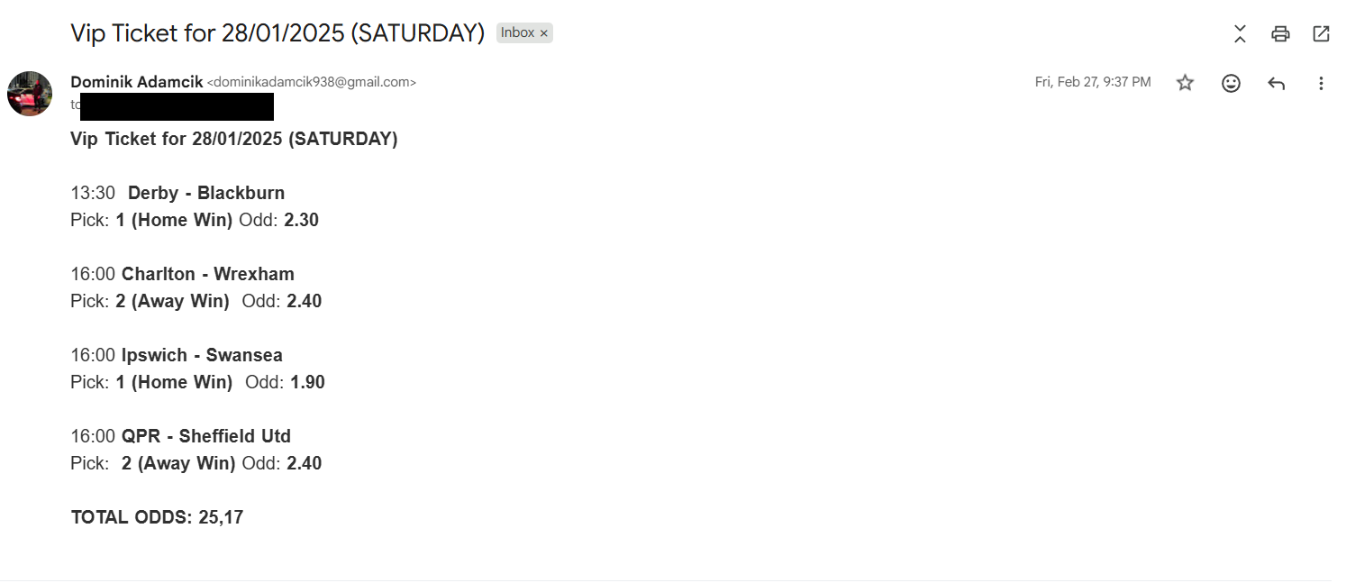 Rigged Combined Vip Ticket